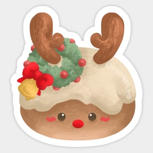 Christmas Reindeer Mochi Sticker